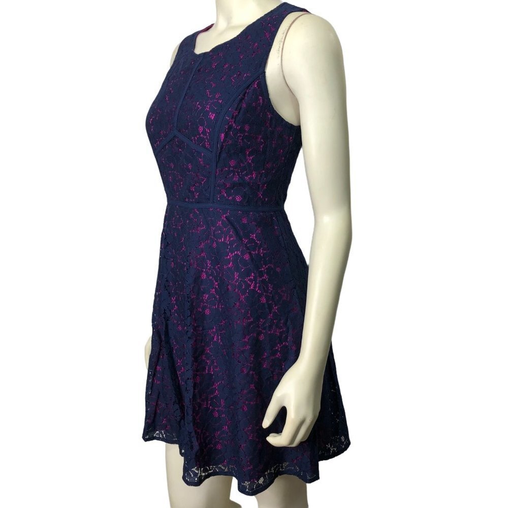 SKIES‎ ARE BLUE LACE SLEEVELESS DRESS SIZE MD - Picture 2 of 6